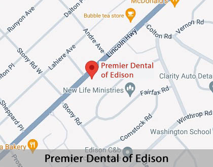 Map image for Dentures and Partial Dentures in Edison, NJ